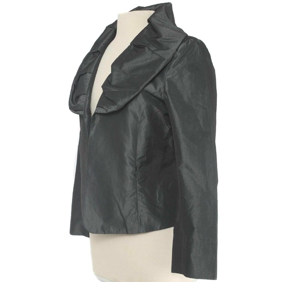 🍍 A&K DESIGNS Gray Open Front Shawl Collar Blazer - Picture 2 of 6